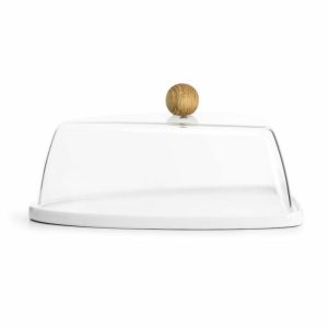 Natural Cheese Dome | Tableware Serving Platters & Dishes Bowls & Serving Dishes oak