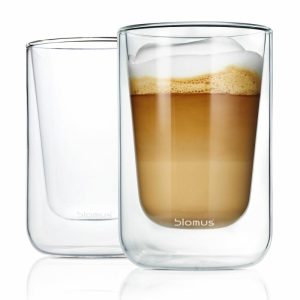 Nero Insulating Cappuccino Glass 2-Pack | Tableware Drinking Glasses & Tumblers Drinking Glasses & Tumblers clear