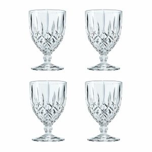 Noblesse Glass On Foot 23 Cl 4-Pack | Tableware Drinking Glasses & Tumblers Drinking Glasses & Tumblers clear