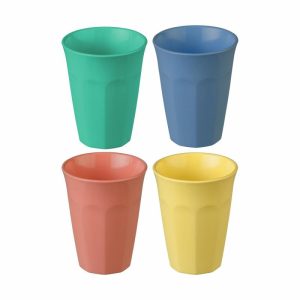 Nora Cup M 30 Cl 4-Pack | Tableware Plastic Cups Cups & Mugs Blue-coral-green-yellow