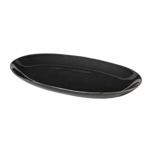 Nordic Coal Oval Saucer | Tableware Serving Platters & Dishes Bowls & Serving Dishes Serving Platters & Dishes