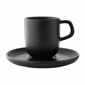 Nordic Kitchen Espresso Cup With Saucer | Tableware Glögg & Mulled Wine Mugs Cups & Mugs black