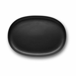 Nordic Kitchen Oval Serving Plate 36 Cm | Tableware Serving Platters & Dishes Bowls & Serving Dishes black