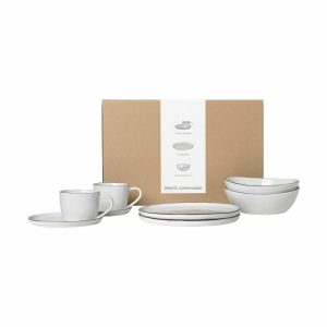 Nordic Salt Breakfast Set For Two | Tableware Table Settings & Starter Sets Plates Table Settings & Starter Sets