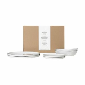 Nordic Salt Dinner Set For Two | Tableware Table Settings & Starter Sets Plates Table Settings & Starter Sets