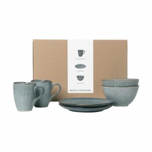 Nordic Sea Breakfast Set For Two | Tableware Table Settings & Starter Sets Plates Table Settings & Starter Sets