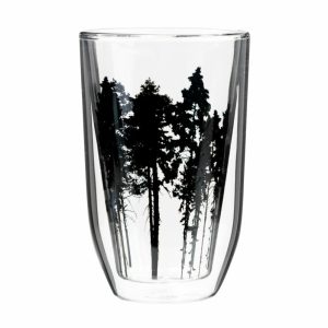 Nordic The Forest Hot Drinks Glass 30 Cl | Tableware Drinking Glasses & Tumblers Drinking Glasses & Tumblers Clear-black