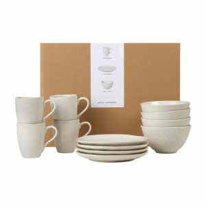 Nordic Vanilla Breakfast Set | Tableware Table Settings & Starter Sets Plates Table Settings & Starter Sets