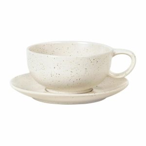 Nordic Vanilla Cup With Saucer 25 Cl | Tableware Coffee Cups Coffee Cups Coffee Cups