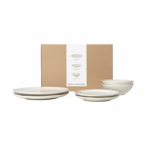 Nordic Vanilla Dinner Set For Two | Tableware Table Settings & Starter Sets Plates Table Settings & Starter Sets