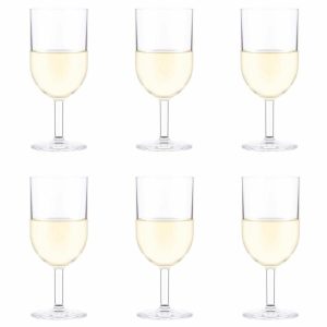 Oktett White Wine Glass 6-Pack | Tableware Plastic Glasses Glasses Plastic Glasses