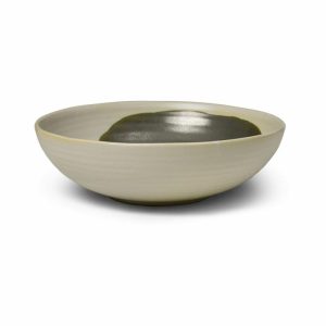 Omhu Bowl Large ⌀28 Cm | Tableware Salad Bowls Bowls & Serving Dishes Off white-charcoal