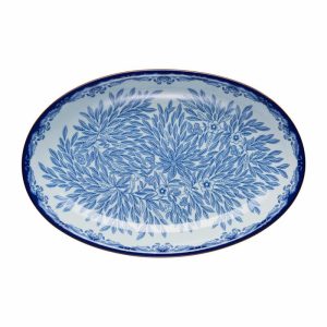 Ostindia Floris Oval Serving Plate | Tableware Serving Platters & Dishes Bowls & Serving Dishes Serving Platters & Dishes