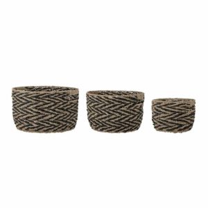 Othilde Basket 3-Pack | Home Accessories Storage Baskets Home Accessories black