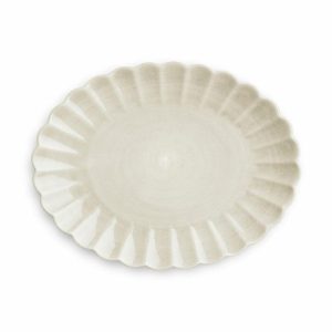 Oyster Saucer 30X35 Cm | Tableware Serving Platters & Dishes Bowls & Serving Dishes Sand