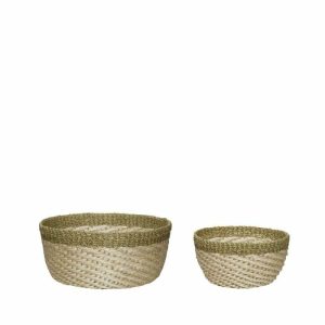 Palm Baskets 2-Pack | Home Accessories Storage Baskets Home Accessories Home Accessories