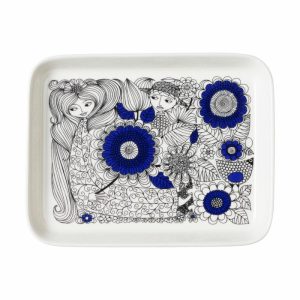 Pastoraali Plate 15X19 Cm | Tableware Serving Platters & Dishes Bowls & Serving Dishes Blue-white