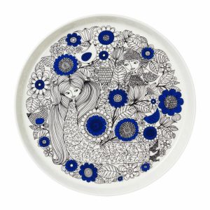 Pastoraali Plate Ø24 Cm | Tableware Dinner Plates Dinner Plates blue