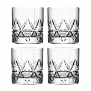 Peak Old Fashioned Glass 4-Pack | Tableware Whiskey & Cognac Glasses Glasses Long Drink & Highball Glasses