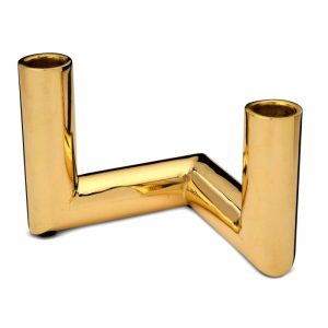 Pipe Candle Sticks 11 Cm | Home Accessories Candle Holders Candle Holders brass