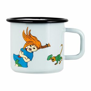 Pippi The Strongest Girl Enamel Mug 37 Cl | Tableware Children’S Tableware Children's Tableware Children'S Tableware