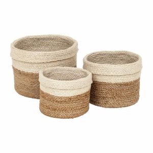 Plaited Storage Box 3-Pack | Home Accessories Storage Baskets Home Accessories Home Accessories