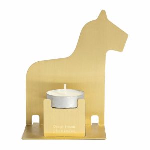 Pop-Up Tea Light Holder Dala Horse | Home Accessories Tea Light Holders, Lanterns & Candle Dishes Candle Holders brass