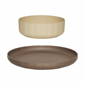 Pullo Plate & Bowl 2 Pieces | Tableware Plastic Plates Dinner Plates Dinner Plates