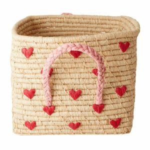 Raffia Basket With Handle 30X30 Cm | Home Accessories Storage Baskets Home Accessories Home Accessories