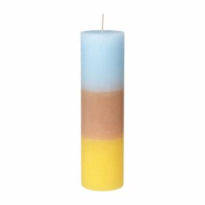 Rainbow Block Candle 25 Cm | Home Accessories Candles Candle Holders Candles