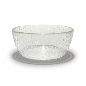 Raw Glass Bowl Ø14 Cm | Tableware Dessert Bowls Bowls & Serving Dishes clear