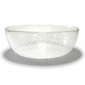 Raw Glass Bowl Ø26.5 Cm | Tableware Salad Bowls Bowls & Serving Dishes clear