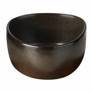 Raw Organic Bowl | Tableware Serving Platters & Dishes Bowls & Serving Dishes Metallic Brown