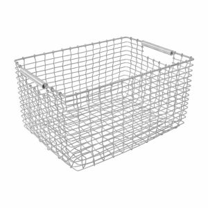 Rectangular 23 Storage Basket | Home Accessories Storage Baskets Home Accessories Galvanised steel