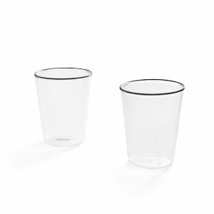 Rim Glass 30 Cl 2-Pack Clear | Tableware Drinking Glasses & Tumblers Drinking Glasses & Tumblers black