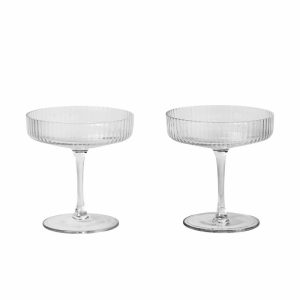 Ripple Champagne Glass 2-Pack | Tableware Champagne Glasses Champagne Glasses Champagne Glasses