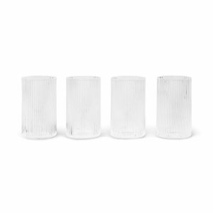 Ripple Verrines Serving Glass 14 Cl 4-Pack | Tableware Drinking Glasses & Tumblers Drinking Glasses & Tumblers clear