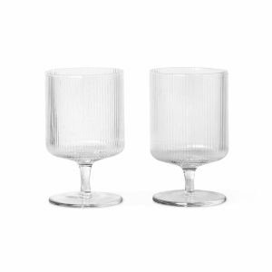 Ripple Wine Glass 2-Pack | Tableware Wine Glasses Glasses clear