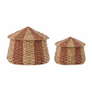 Ruddi Basket With Lid Set Om 2 | Home Accessories Storage Baskets Home Accessories Home Accessories