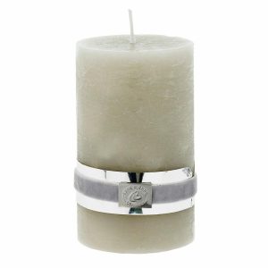 Rustic Lightsilver Grey Ø7.5 Cm | Home Accessories Candles Candle Holders Candles