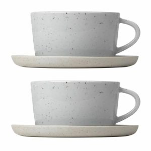 Sablo Tea Cup With Saucer 25 Cl 2-Pack | Tableware Teacups Cups & Mugs Cloud