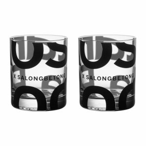 Salong Betong Dof Glass 35 Cl 2-Pack | Tableware Whiskey & Cognac Glasses Glasses Clear-black