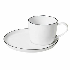 Salt Cup And Saucer | Tableware Coffee Cups Coffee Cups Coffee Cups