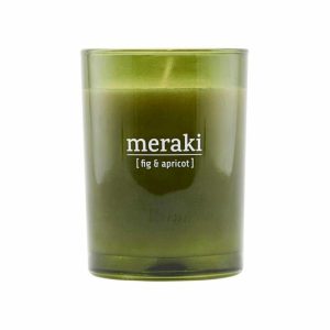 Scented Candle Green Glass 35 Hours | Home Accessories Scented Candles & Diffusers Candle Holders fig-apricot