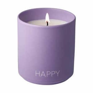 Scented Candle Large Ø8 Cm | Home Accessories Scented Candles & Diffusers Candle Holders Happy-purple