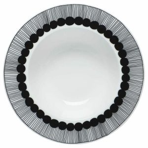 Siirtolapuutarha Deep Plate Ø 20 Cm | Tableware Deep Plates Deep Plates black-white