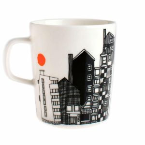 Siirtolapuutarha Mug 2,5 Dl | Tableware Coffee Cups Coffee Cups black-orange