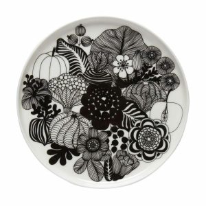 Siirtolapuutarha Plate Ø 20 Cm | Tableware Small Plates & Side Plates Plates black-white