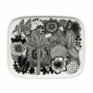 Siirtolapuutarha Saucer 15X12 Cm | Tableware Serving Platters & Dishes Bowls & Serving Dishes black-white