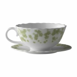 Slåpeblom Teacup And Saucer 30 Cl | Tableware Teacups Cups & Mugs Green